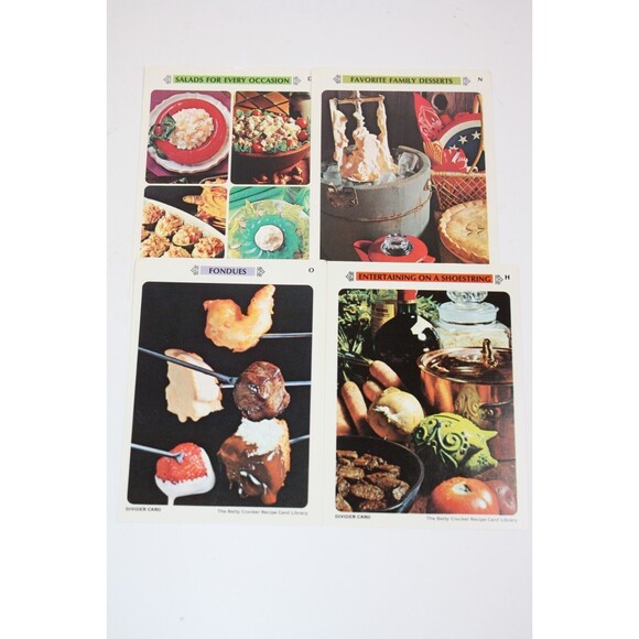 Vtg. 1971 Betty Crocker Recipe Card Library w 100's Retro Picture Card Recipes - Picture 3 of 7